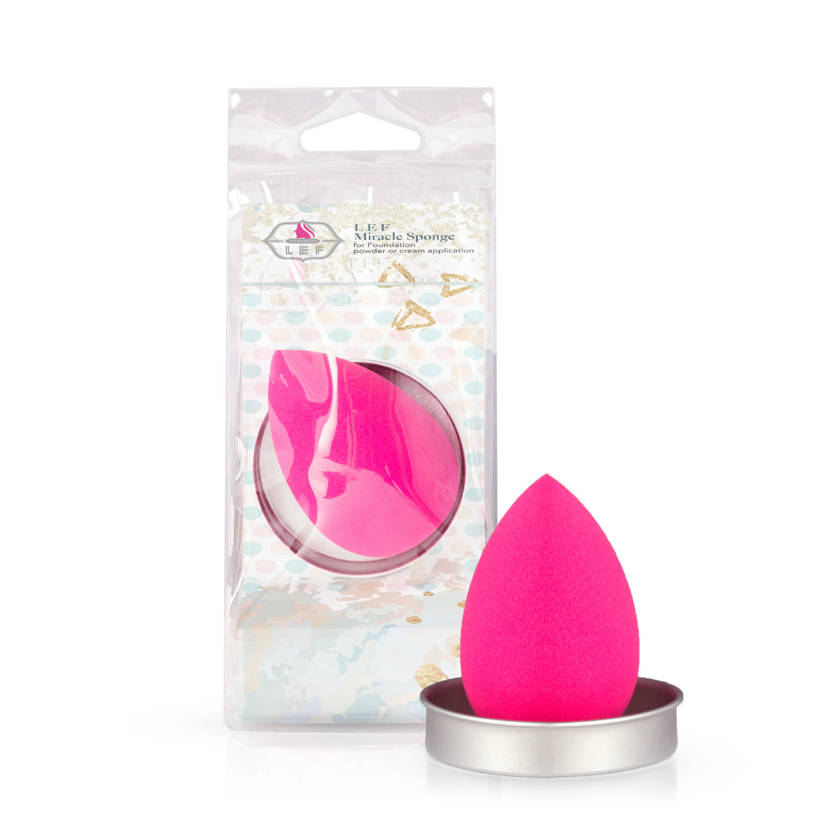 بيوتي بلندر اسفنجة مكياج مع قاعدة للمزج