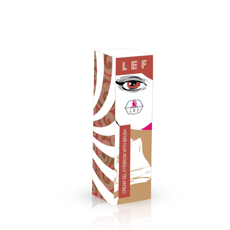 01 DARK BROWN | كريم جل للحواجب مع فرشه